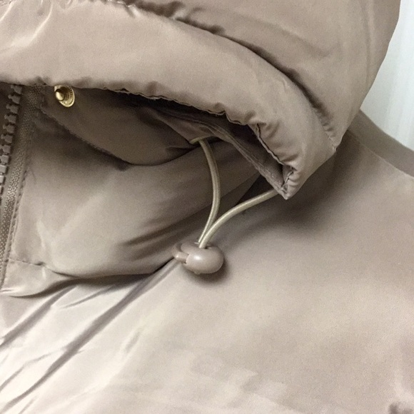 Beige Puffer Coat - Picture 6 of 12